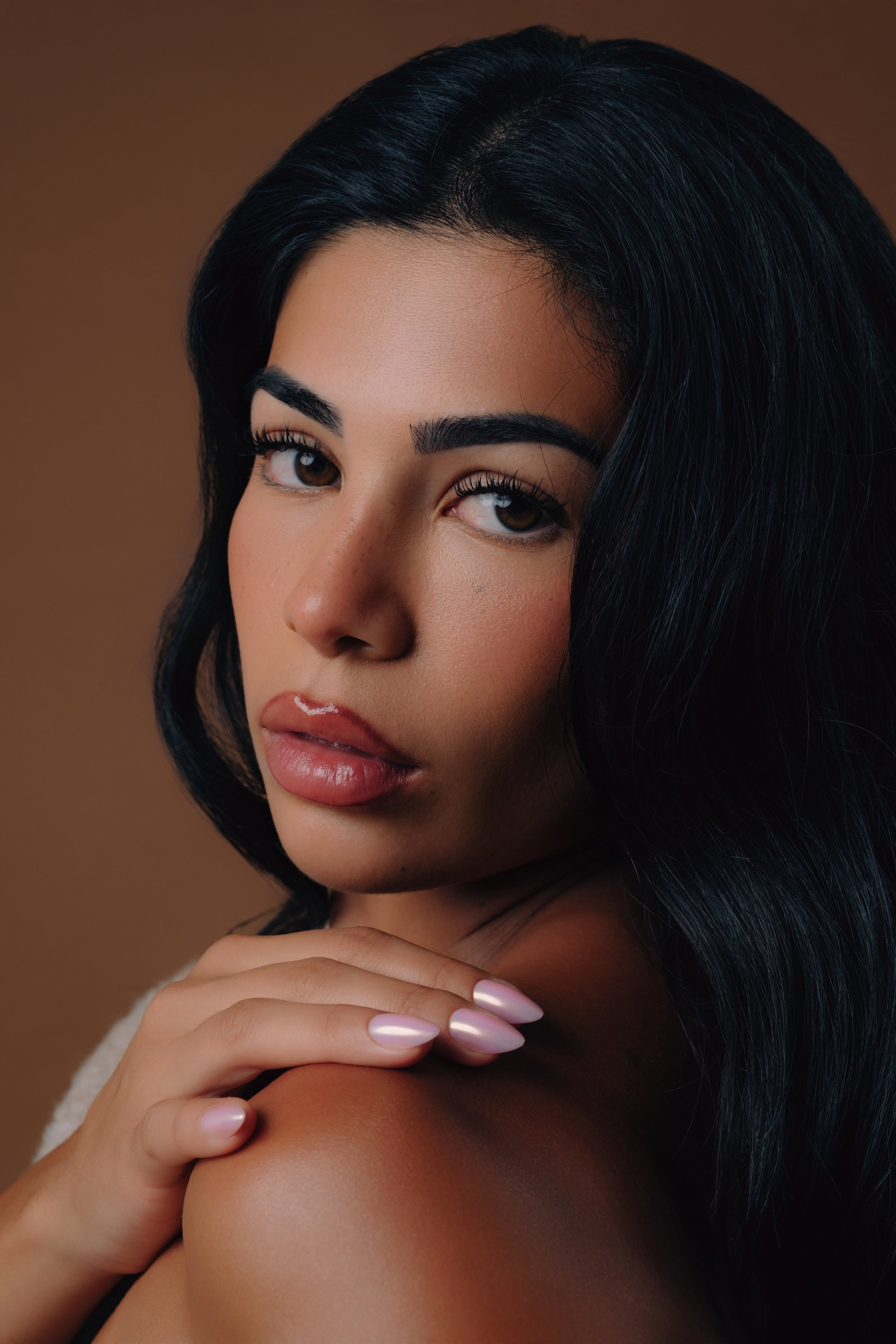 Bramty against a brown background